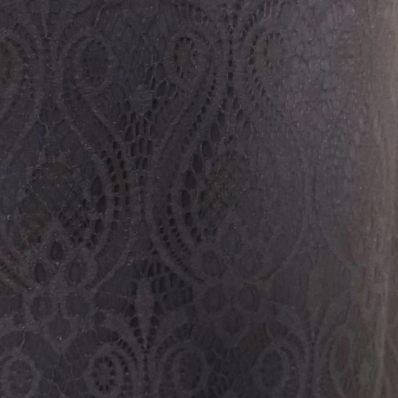 Guess LA Off the Shoulder Lace Midi Dress 10 Navy - Picture 5 of 11